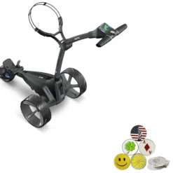AMBA7 Motocaddy M5 GPS DHC Electric Caddy Cart Bundle Black