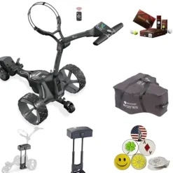 AMBA7 Motocaddy M7 GPS Electric Cart Bundle Black