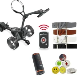 AMBA7 Motocaddy M7 Remote DHC Electric Caddy Cart Bundle Black