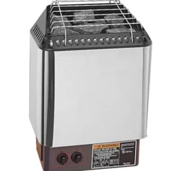 Amerec Designer B Sauna Heater with Built-in Controls and Vulcanite Rocks 4.5KW