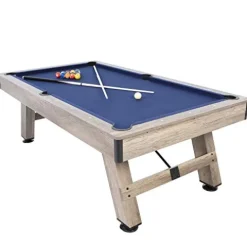 American Legend Brookdale 90” Billiard Table with Rustic Wood Finish Blue