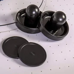 American Legend Brookdale Air-Powered Hockey Table with Rustic Wood Grain Finish Brown