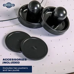 American Legend Brookdale Air-Powered Hockey Table with Rustic Wood Grain Finish Brown