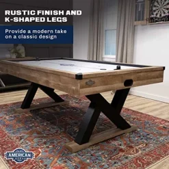 American Legend Kirkwood 84” Air Powered Hockey Table Brown