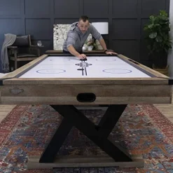 American Legend Kirkwood 84” Air Powered Hockey Table Brown