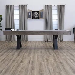 American Legend Kirkwood 9’ LED Light Up Shuffleboard Table with Bowling