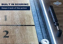 American Legend Kirkwood 9’ LED Light Up Shuffleboard Table with Bowling