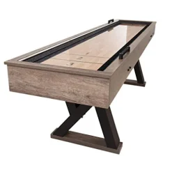 American Legend Kirkwood 9’ LED Light Up Shuffleboard Table with Bowling