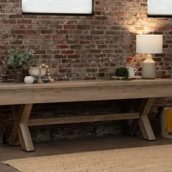 American Legend LED Shuffleboard with Buffet Top – Modern Style – Light Up LED Rails