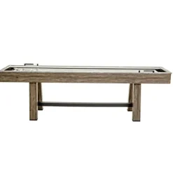 American Legend Stonebridge 9’ LED Light Up Shuffleboard Table with Bowling Stonebridge