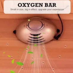 amocane Infrared Cedar Wood Sauna Room 1-2 Person with Control Panel and Bluetooth Speakers