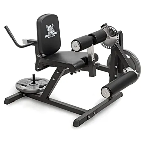 ANYTHING SPORTS Heavy Duty Adjustable Leg Extension and Curl Machine 2.0 Black