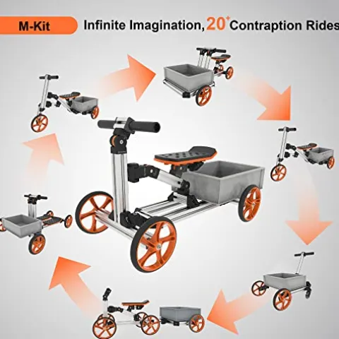 APIWO Electric Go Kart Kit for Kids 18V 500W Brushless Motor Silver