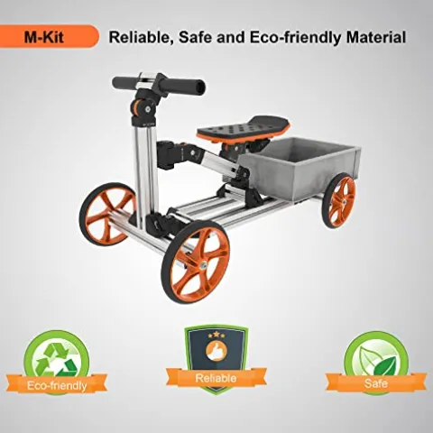 APIWO Electric Go Kart Kit for Kids 18V 500W Brushless Motor Silver