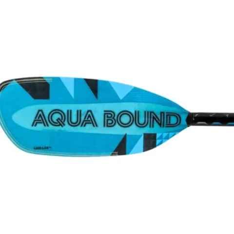 AQUA BOUND Aerial Minor Fiberglass Bent Shaft 1-Piece Kayak Paddle Blue