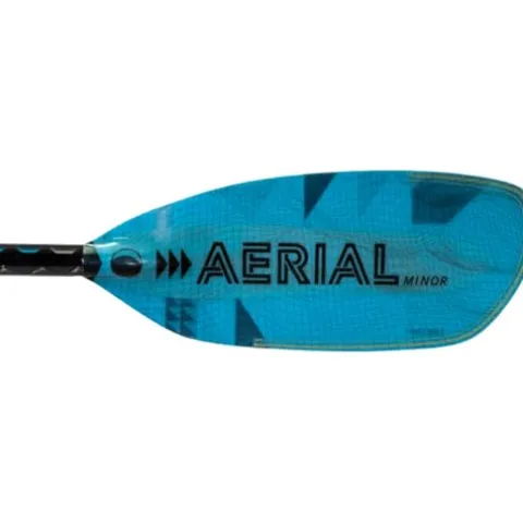 AQUA BOUND Aerial Minor Fiberglass Bent Shaft 1-Piece Kayak Paddle Blue