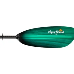 AQUA BOUND Tango Fiberglass Bent Shaft 2-Piece Kayak Paddle GreenTide