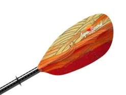 AQUA BOUND Whiskey Fiberglass Bent Shaft 2-Piece Kayak Paddle Fuego
