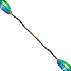 AQUA BOUND Whiskey Fiberglass Bent Shaft 2-Piece Kayak Paddle Northern Lights