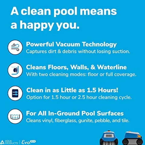 Aqua Products EVO604 Robotic Pool Cleaner Multicolor