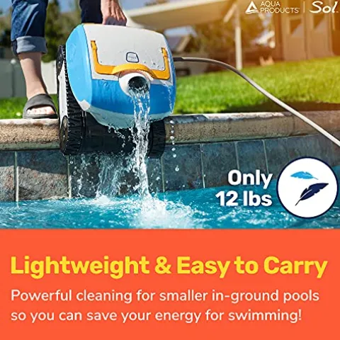 Aqua Products Sol Robotic Pool Cleaner for Inground Pools up to 36ft Multi-Colored