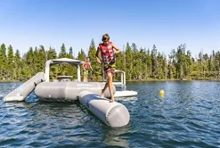 AQUAGLIDE Inflatable Water Balance Beam Float Multicolor