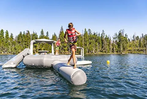 AQUAGLIDE Inflatable Water Balance Beam Float Multicolor