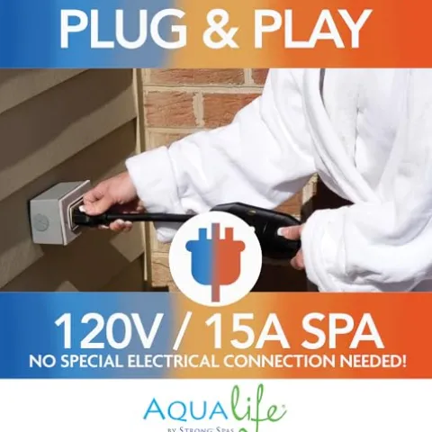 Aqualife by Strong Spas Invi Hot Tub 5-Person LED USA Cobblestone