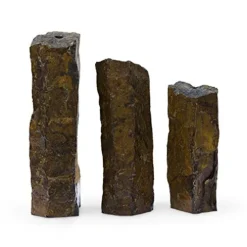 Aquascape Mongolian Basalt Stone Fountain Columns Set of 3 Natural