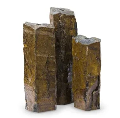Aquascape Mongolian Basalt Stone Fountain Columns Set of 3 Natural