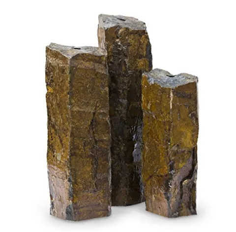 Aquascape Mongolian Basalt Stone Fountain Columns Set of 3 Natural