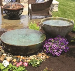 Aquascape Spillway Bowl and Basin Fountain Kit Patina