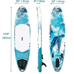 AQUBONA Inflatable Stand Up Paddle Board Ocean Blue