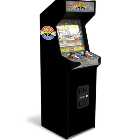 ARCADE1UP Street Fighter II CE HS 5 Deluxe Arcade Machine 17″ Screen Black