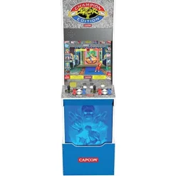 ARCADE1UP Street Fighter II Champion Edition Big Blue Arcade Machine with WiFi and Stool