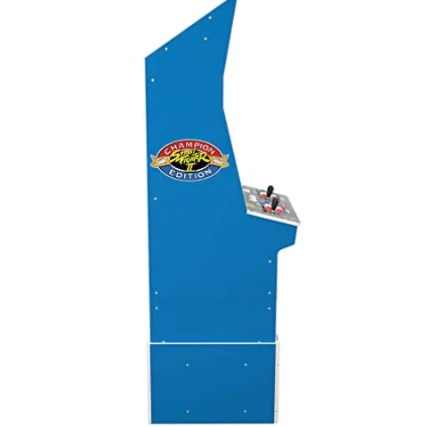 ARCADE1UP Street Fighter II Champion Edition Big Blue Arcade Machine with WiFi and Stool