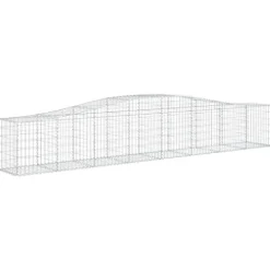 Arched Gabion Baskets 3 pcs Galvanized Iron Plant Pots for Outdoor and Indoor Gardening White Black Other