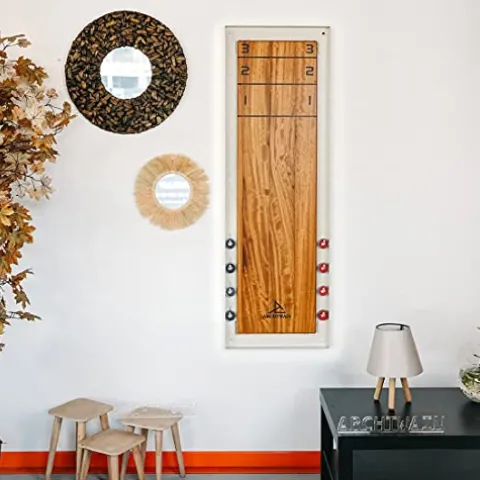 Archtwain Shuffle Board Wall Deco White