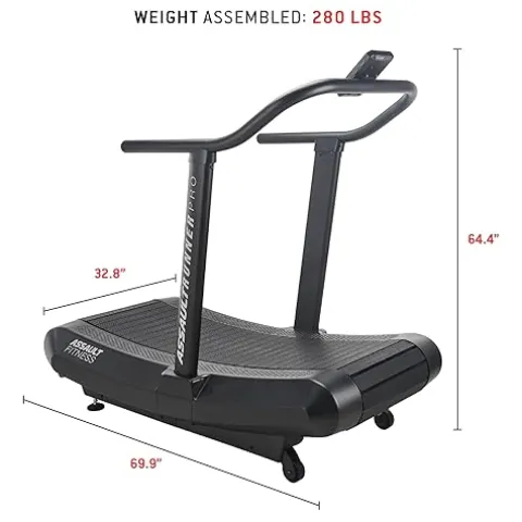 Assault Fitness AssaultRunner Pro, Portable Treadmill Black Frame/Charcoal