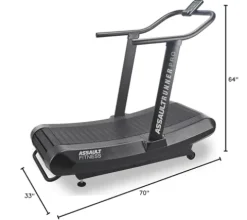 Assault Fitness AssaultRunner Pro, Portable Treadmill Black Frame/Charcoal