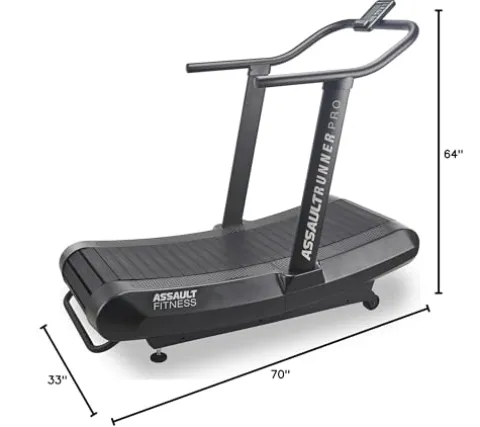 Assault Fitness AssaultRunner Pro, Portable Treadmill Black Frame/Charcoal
