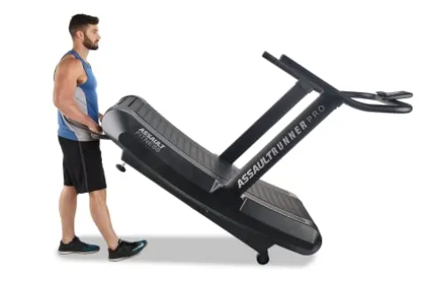 Assault Fitness AssaultRunner Pro, Portable Treadmill Black Frame/Charcoal