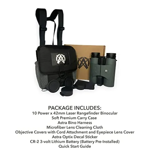 ASTRA OPTIX HBX1600B 10×42 Laser Rangefinder Binocular Green/Black