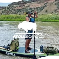 Atoll Inflatable Stand Up Paddle Board 11 Feet Army Green