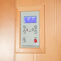 AURGOD Far Infrared Wooden Sauna Room 2-Person Indoor Sauna (Hemlock)