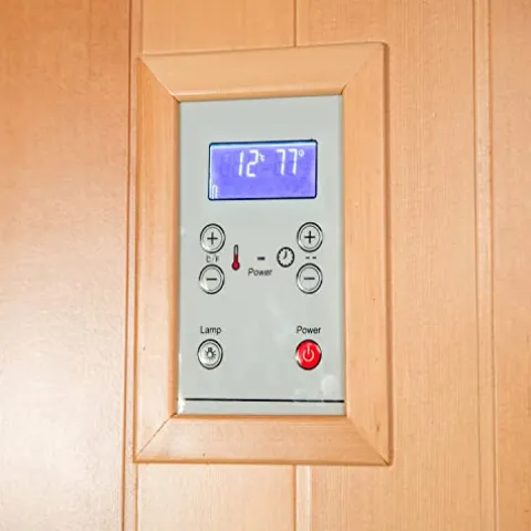 AURGOD Far Infrared Wooden Sauna Room 2-Person Indoor Sauna (Hemlock)