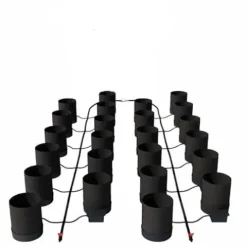 AutoPot 24 Pot GeoPot System with 3 Gallon Fabric Pots Black