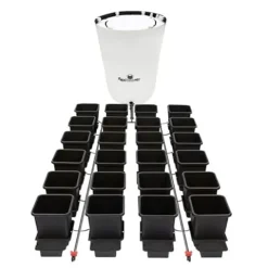 AutoPot 24 Pot System Self-Watering Hydroponic System with AIRBASES & AIRDOMES Black