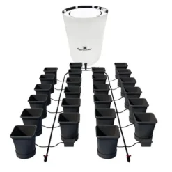 AutoPot 24Pot XL Self-Watering Hydroponic System with 6.6 Gal Pots and 105 Gal PRO FlexiTank Black
