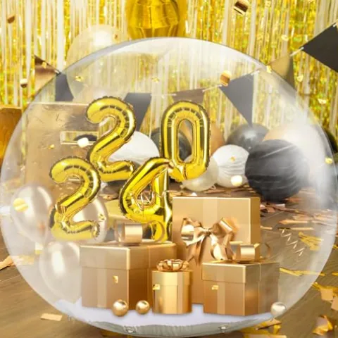 awesmflate 10FT Inflatable Snow Globe Bubble Tent Clear